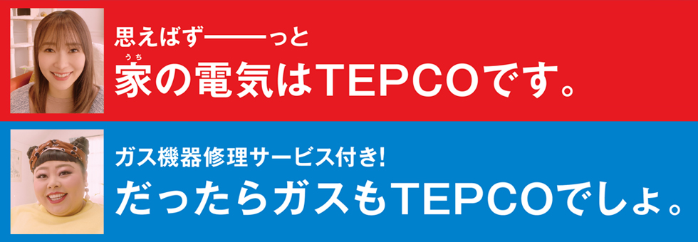 TEPCOで電気ガズをまとめるとガス代12ヶ月約8%OFF!