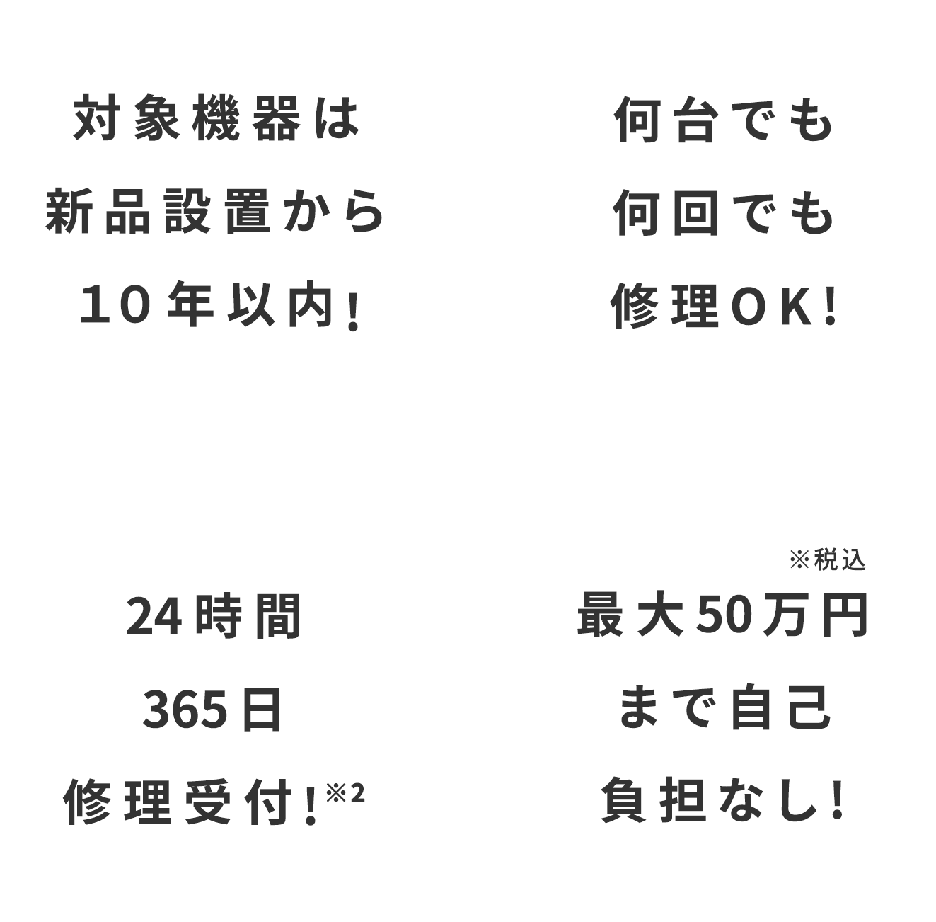 TEPCOのガスならガス機器を無料で修理