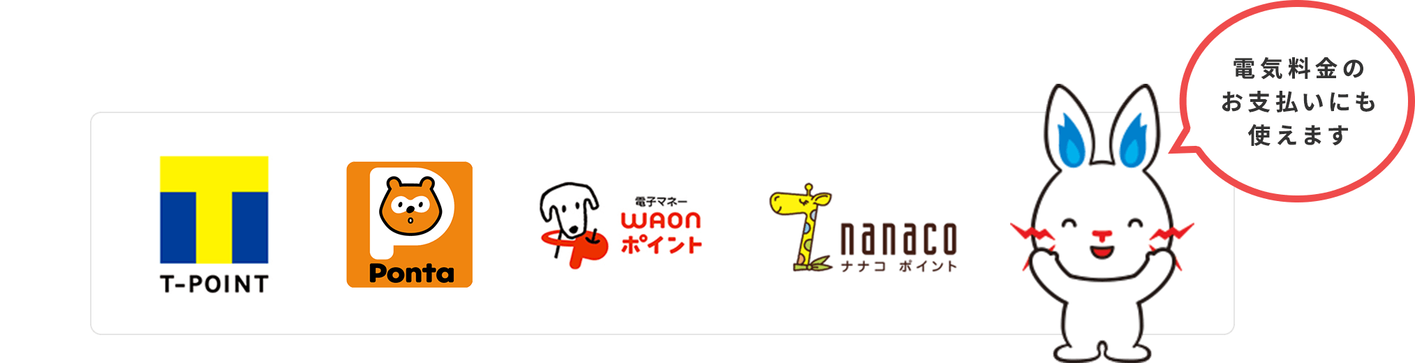 対象の電気料金プランではくらしTEPCOのポイントが貯まる