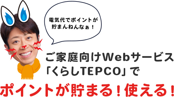 ご家庭向けWebサービス「くらしTEPCO」でポイントが貯まる!使える!