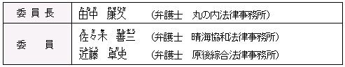 第三者検証委員会の構成