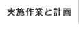 実施作業と計画