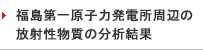 福島第一原子力発電所における周辺の放射性物質の分析結果