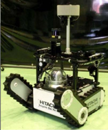 Robot equipped with laser scanning