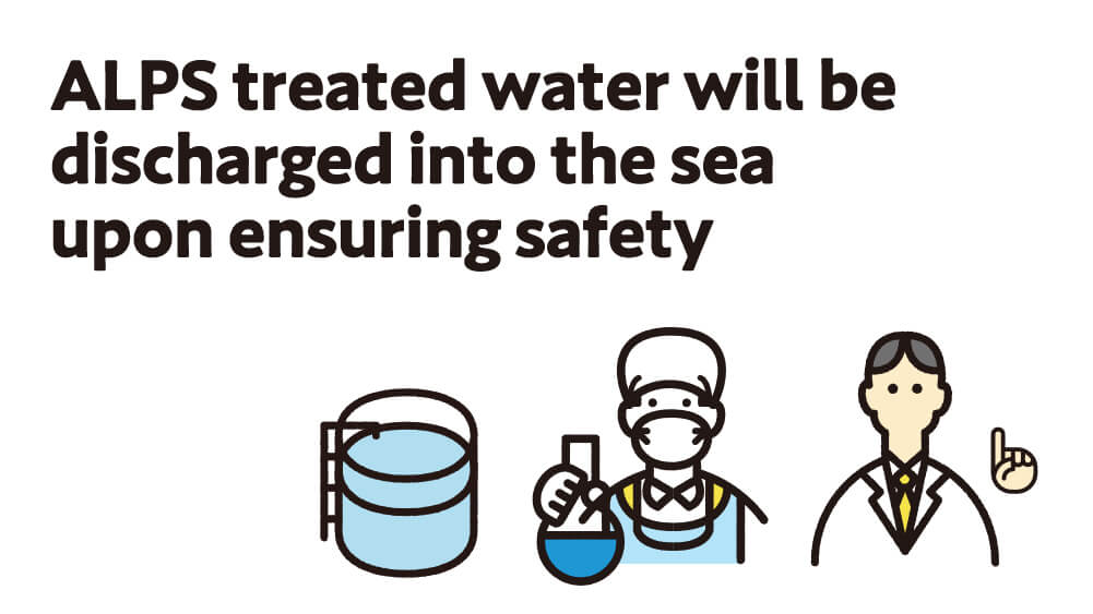 ALPS treated water will be discharged into the sea upon ensuring safety