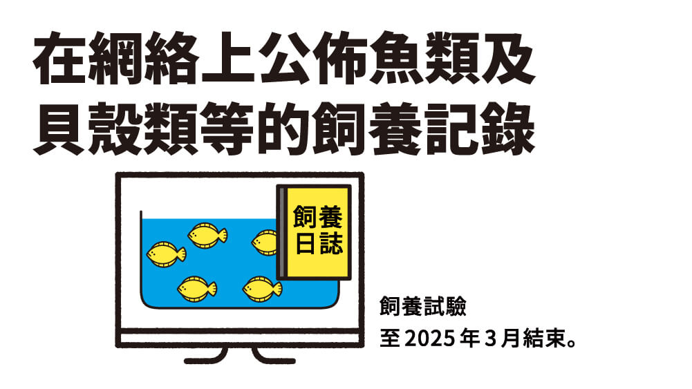 在網絡上公佈魚類及 貝殼類等的飼養記錄
