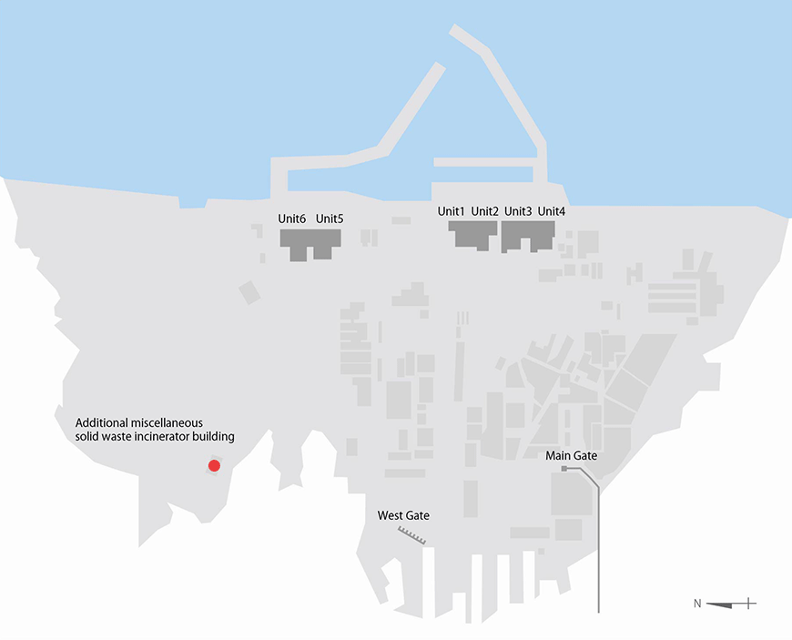 Radiation Dose measured at exhaust stack monitor of Additional Miscellaneous Solid Waste Incinerator Building