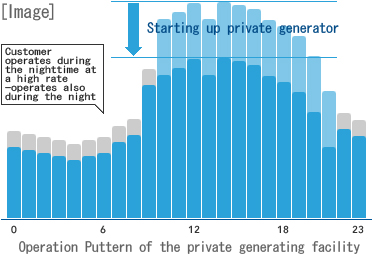 Operation Puttern of the private generating facility