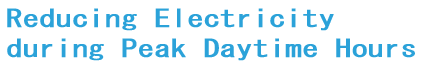 Reducing Electricity during Peak Daytime Hours