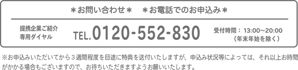 特典に関するお問い合わせ