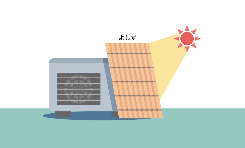 エアコン室外機日射防止 節電 省エネを進めたい 東京電力エナジーパートナー株式会社