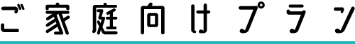 ご家庭向けプラン
