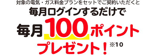 毎月ログインするだけで年間最大1,200ポイントプレゼント！※7