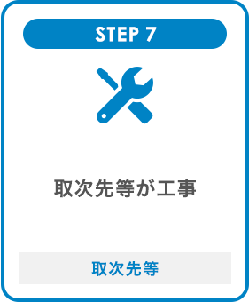 STEP7 取次先等が工事 取次先等