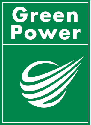 （グリーン電力証書に用いられるGreen Powerマーク）