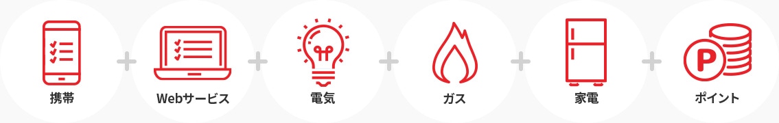 携帯 Webサービス 電気 ガス 家電 ポイント