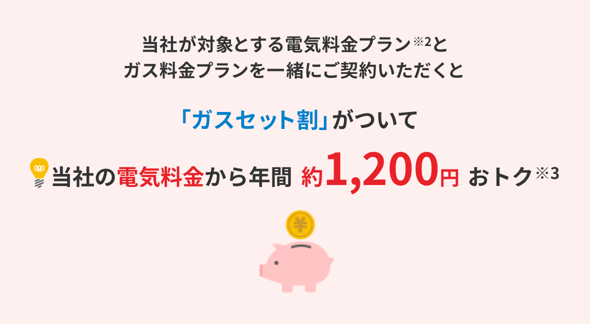 「ガスセット割」がついて電気代が年間約1,200円おトク。TEPCOのとくとくガスプランならガス代が12ヶ月約8%OFF。東京ガスの一般料金より約3%OFF!「スタート割」で12ヶ月5%OFF!