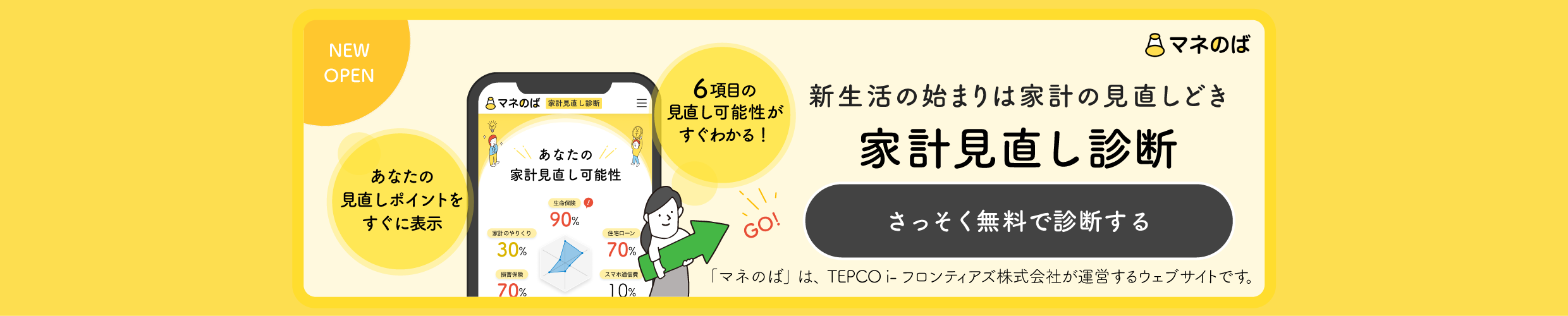 「マネのば」家計見直し診断術