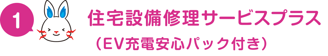 住宅設備修理サービスプラス（EV充電安心パック付き）