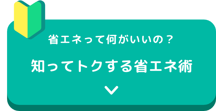 知ってトクする省エネ術