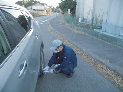 (2)放射性物質の付着調査（双葉町）