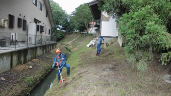 相馬野馬追へ向けた神社の清掃とお行列への参加