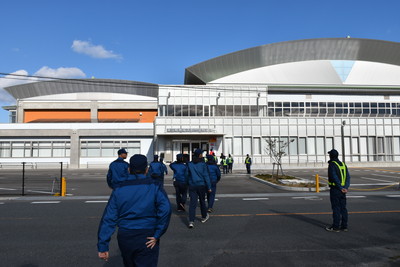 会場の全景[2017年11月12日撮影]