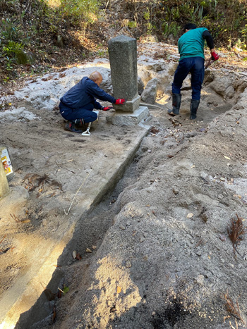 境内の土砂除去（川内村）[2019年11月14日撮影]