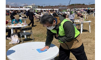 春の地域イベントのお手伝い