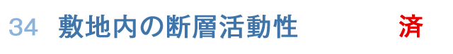 敷地内の断層活動性<