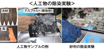 人工物の除染実験