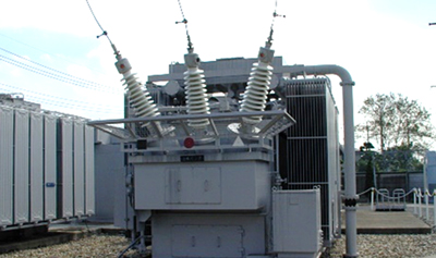 対応可能な油入変圧器の一例（６６ｋＶ／６ｋＶ）