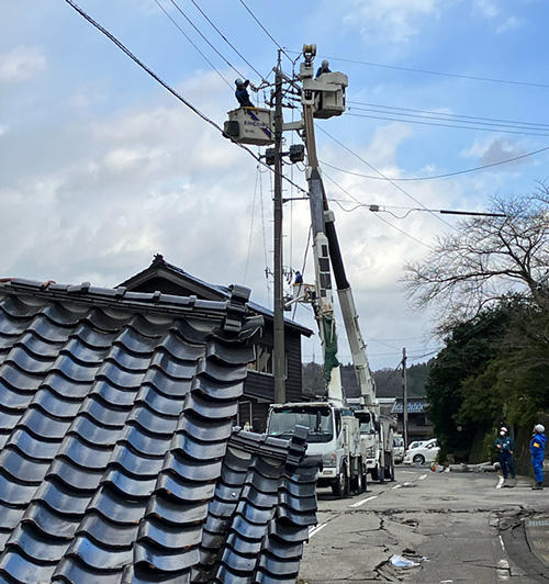 災害復旧作業の様子