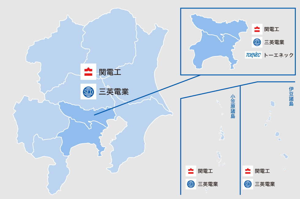 地中線工事マップ
