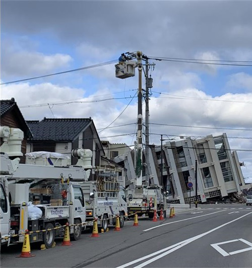 災害復旧作業の様子