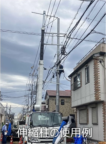 伸縮柱の使用例