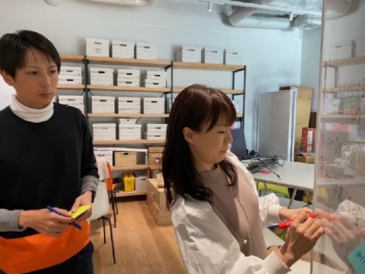 アイディア出しの様子